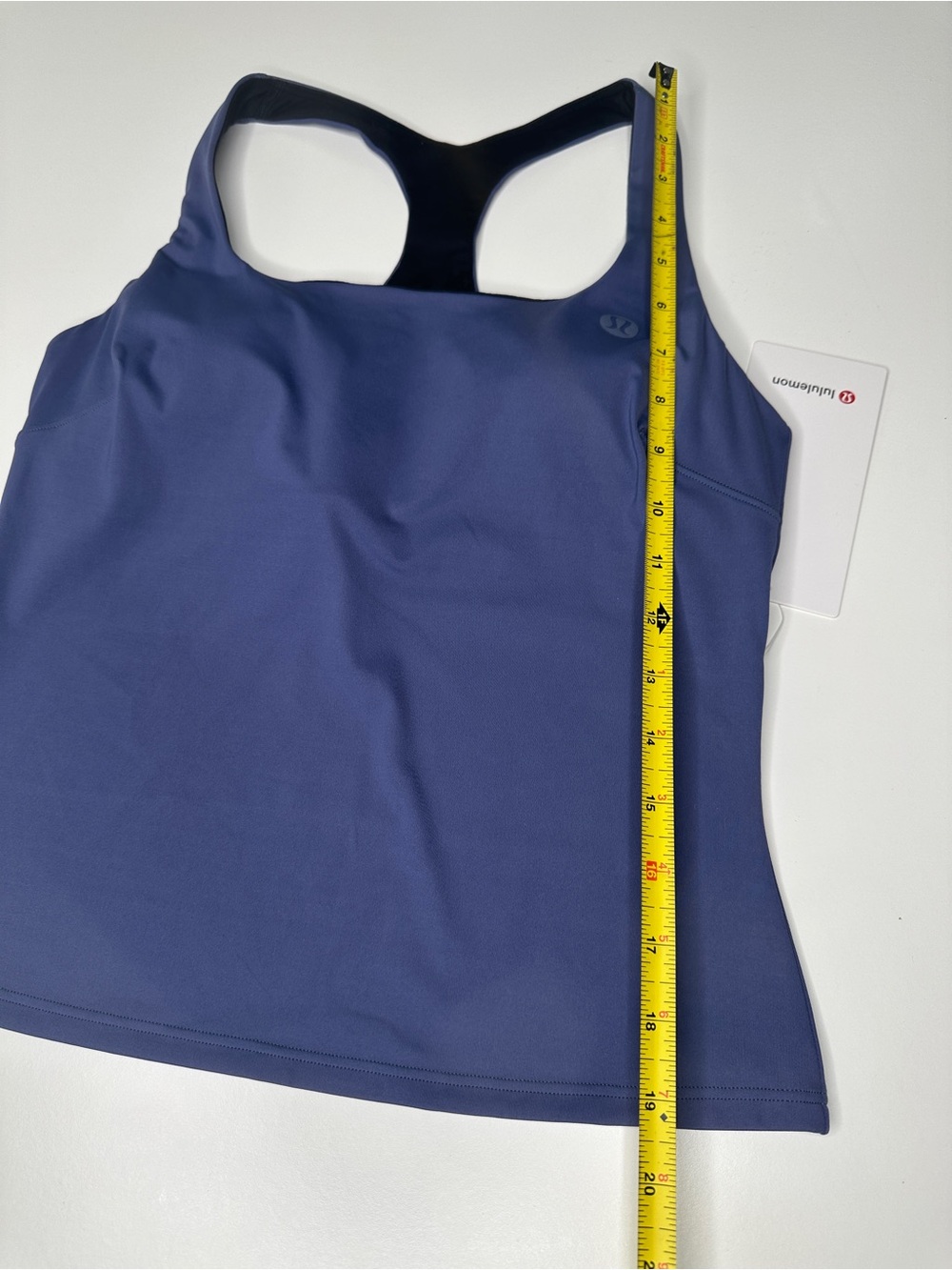 Lululemon Lightweight Tennis Tank Shade Blue Size 6 NWT Built-In Bra - Picture 6 of 12
